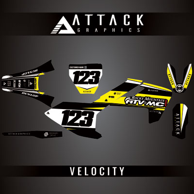 Attack Graphics Custom Velocity Complete Bike Graphics Kit#206982-P