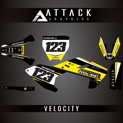 Attack Graphics Custom Velocity Complete Bike Graphics Kit#206982-P
