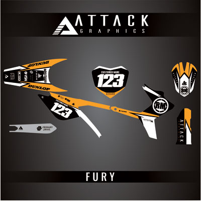 Attack Graphics Custom Fury Complete Bike Graphics Kit#mpn_