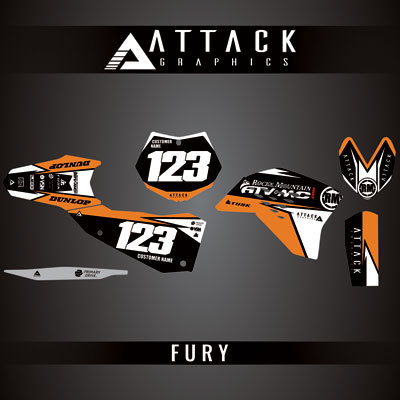 Attack Graphics Custom Fury Complete Bike Graphics Kit#mpn_