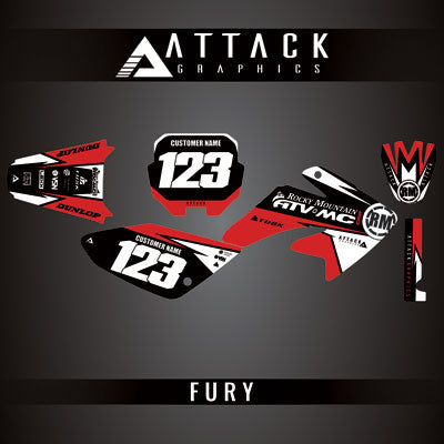 Attack Graphics Custom Fury Complete Bike Graphics Kit#206972-P