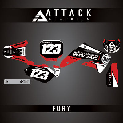 Attack Graphics Custom Fury Complete Bike Graphics Kit#206972-P