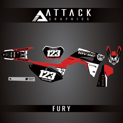 Attack Graphics Custom Fury Complete Bike Graphics Kit#206972-P