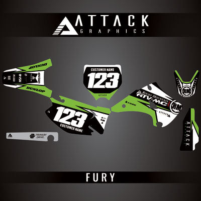 Attack Graphics Custom Fury Complete Bike Graphics Kit#206972-P1