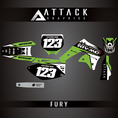 Attack Graphics Custom Fury Complete Bike Graphics Kit#206972-P1