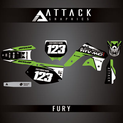 Attack Graphics Custom Fury Complete Bike Graphics Kit#206972-P1
