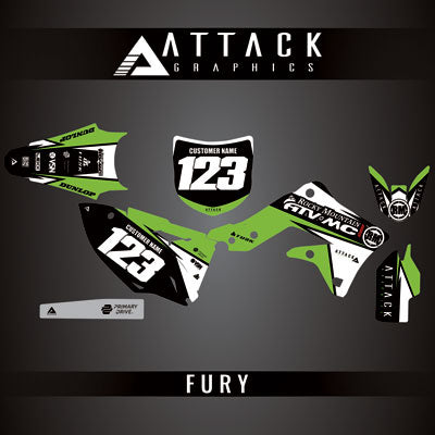 Attack Graphics Custom Fury Complete Bike Graphics Kit#206972-P1