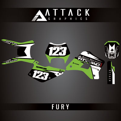 Attack Graphics Custom Fury Complete Bike Graphics Kit#206972-P1