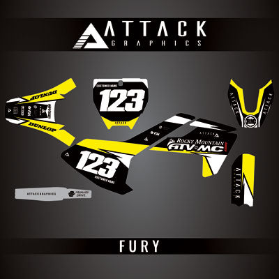 Attack Graphics Custom Fury Complete Bike Graphics Kit#206972-P1