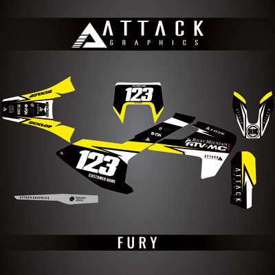 Attack Graphics Custom Fury Complete Bike Graphics Kit#206972-P1
