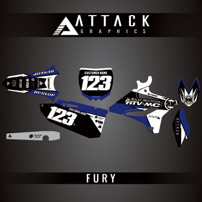 Attack Graphics Custom Fury Complete Bike Graphics Kit#206972-P