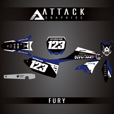 Attack Graphics Custom Fury Complete Bike Graphics Kit#206972-P