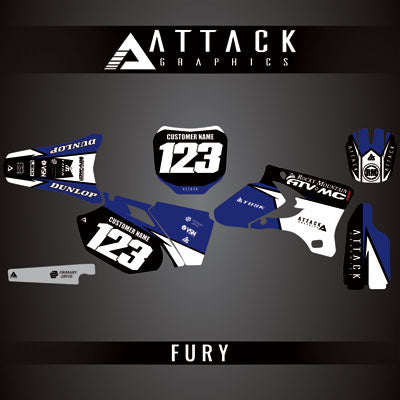 Attack Graphics Custom Fury Complete Bike Graphics Kit#206972-P
