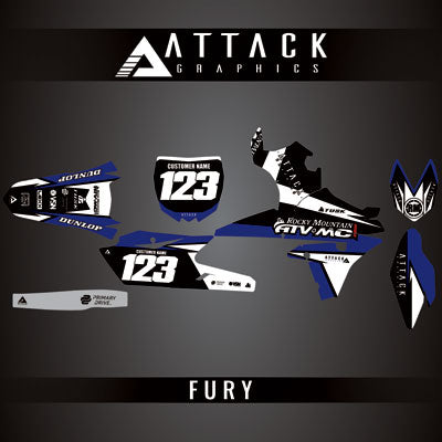 Attack Graphics Custom Fury Complete Bike Graphics Kit#206972-P
