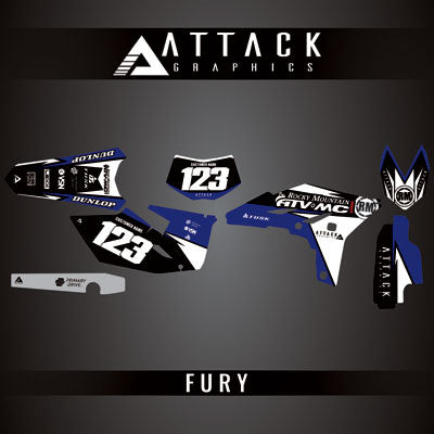 Attack Graphics Custom Fury Complete Bike Graphics Kit#206972-P