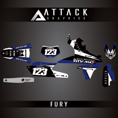 Attack Graphics Custom Fury Complete Bike Graphics Kit#206972-P