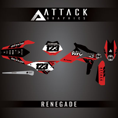 Attack Graphics Custom Renegade Complete Bike Graphics Kit#206979-P