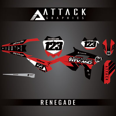 Attack Graphics Custom Renegade Complete Bike Graphics Kit#206979-P
