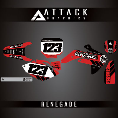 Attack Graphics Custom Renegade Complete Bike Graphics Kit#206979-P