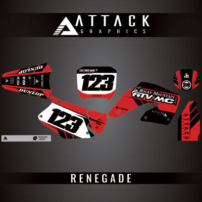 Attack Graphics Custom Renegade Complete Bike Graphics Kit#206979-P