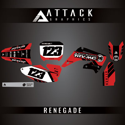 Attack Graphics Custom Renegade Complete Bike Graphics Kit#206979-P