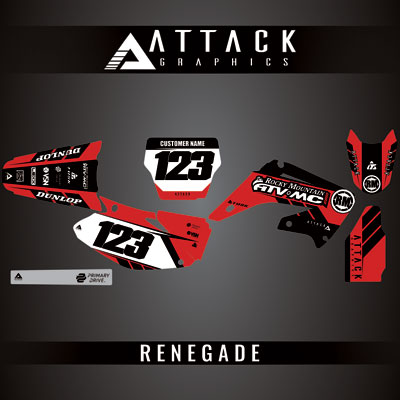 Attack Graphics Custom Renegade Complete Bike Graphics Kit#206979-P