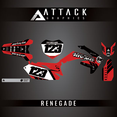 Attack Graphics Custom Renegade Complete Bike Graphics Kit#206979-P