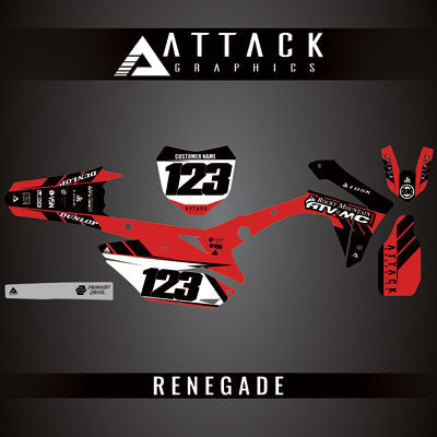 Attack Graphics Custom Renegade Complete Bike Graphics Kit#206979-P