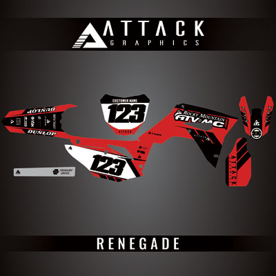 Attack Graphics Custom Renegade Complete Bike Graphics Kit#206979-P