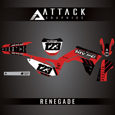 Attack Graphics Custom Renegade Complete Bike Graphics Kit#206979-P