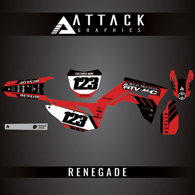 Attack Graphics Custom Renegade Complete Bike Graphics Kit#206979-P