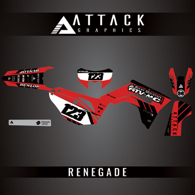 Attack Graphics Custom Renegade Complete Bike Graphics Kit#206979-P