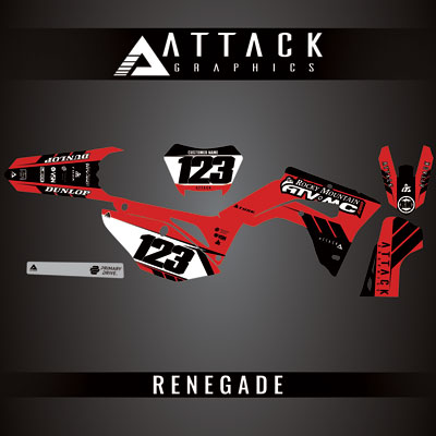 Attack Graphics Custom Renegade Complete Bike Graphics Kit#206979-P