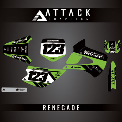 Attack Graphics Custom Renegade Complete Bike Graphics Kit#206979-P