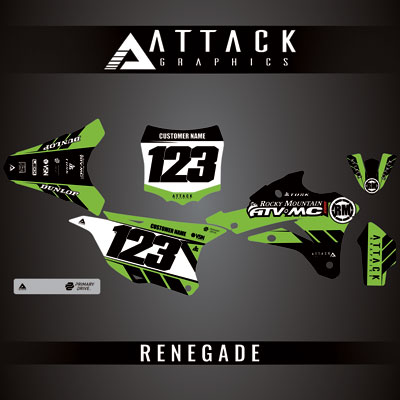 Attack Graphics Custom Renegade Complete Bike Graphics Kit#206979-P