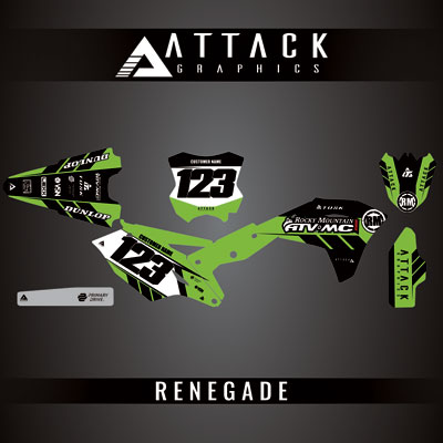 Attack Graphics Custom Renegade Complete Bike Graphics Kit#206979-P