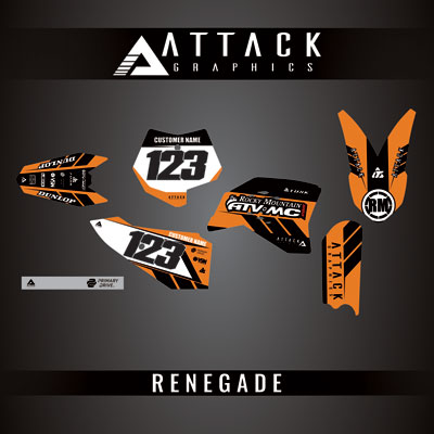 Attack Graphics Custom Renegade Complete Bike Graphics Kit#206979-P