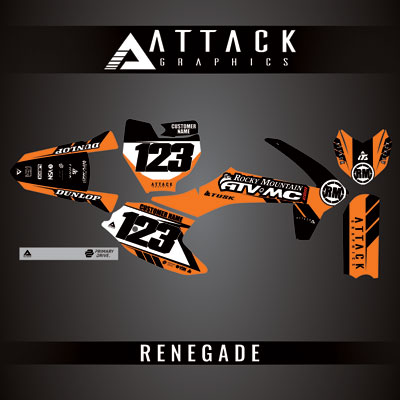 Attack Graphics Custom Renegade Complete Bike Graphics Kit#206979-P