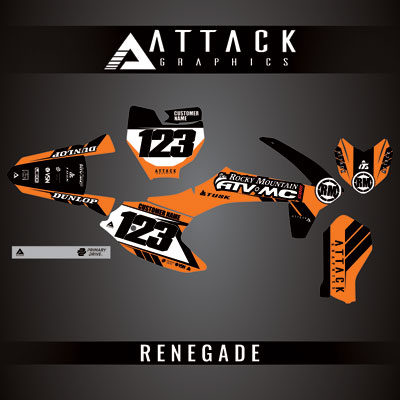 Attack Graphics Custom Renegade Complete Bike Graphics Kit#206979-P