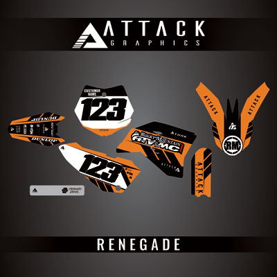 Attack Graphics Custom Renegade Complete Bike Graphics Kit#206979-P