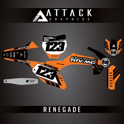 Attack Graphics Custom Renegade Complete Bike Graphics Kit#206979-P