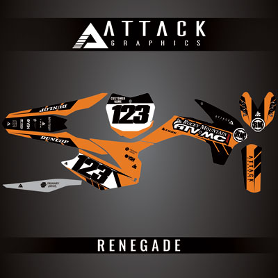 Attack Graphics Custom Renegade Complete Bike Graphics Kit#206979-P