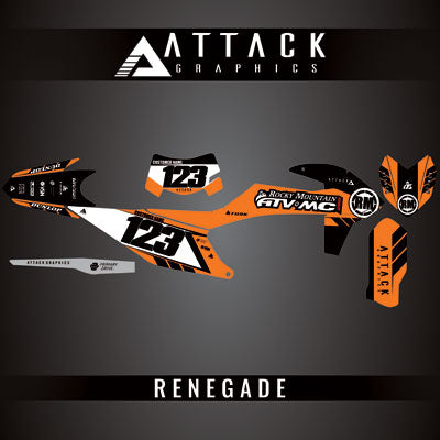 Attack Graphics Custom Renegade Complete Bike Graphics Kit#206979-P