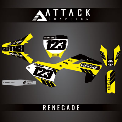 Attack Graphics Custom Renegade Complete Bike Graphics Kit#206979-P