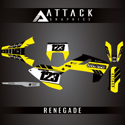 Attack Graphics Custom Renegade Complete Bike Graphics Kit#206979-P