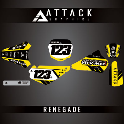 Attack Graphics Custom Renegade Complete Bike Graphics Kit#206979-P
