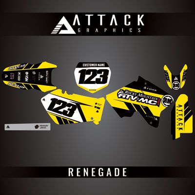 Attack Graphics Custom Renegade Complete Bike Graphics Kit#206979-P