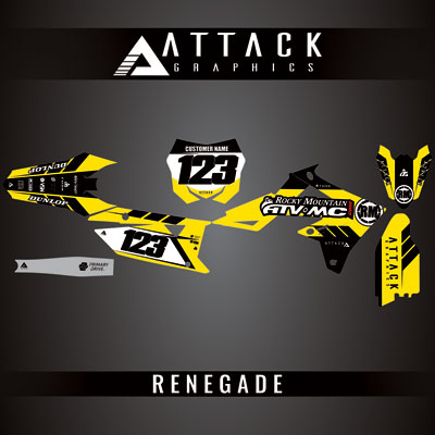 Attack Graphics Custom Renegade Complete Bike Graphics Kit#206979-P