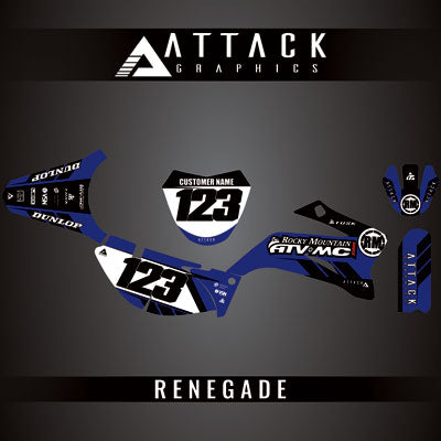 Attack Graphics Custom Renegade Complete Bike Graphics Kit#206979-P