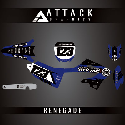Attack Graphics Custom Renegade Complete Bike Graphics Kit#206979-P